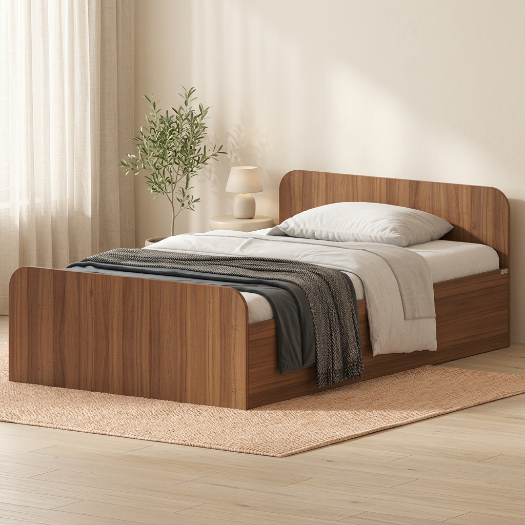 تخت‌خواب ملامینه تکنفره اعیان مدل FH932