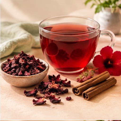 دمنوش چای ترش و دارچین